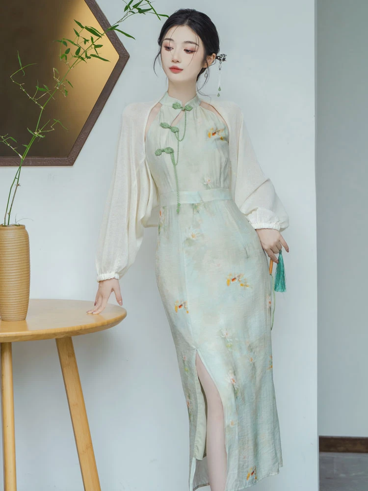 koi qipao modern cheongsam dress newhanfu