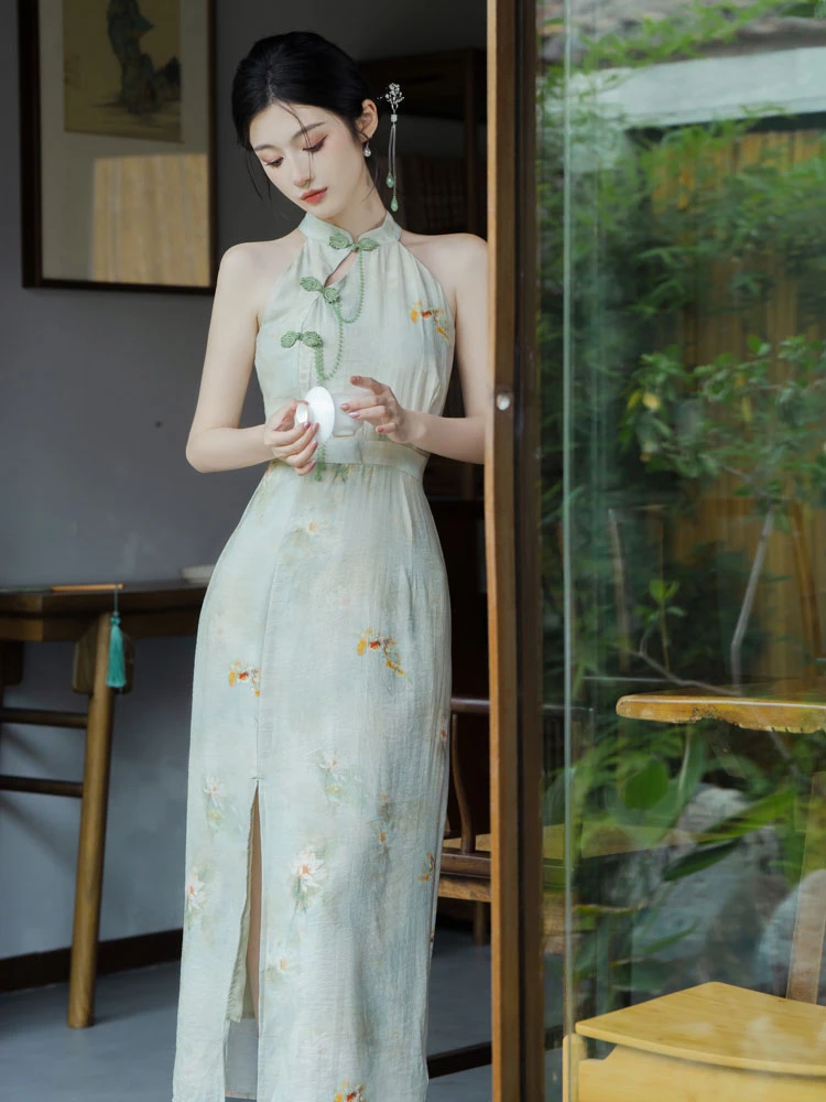 Koi Qipao Sexy Cheongsam Dress For Women Newhanfu 