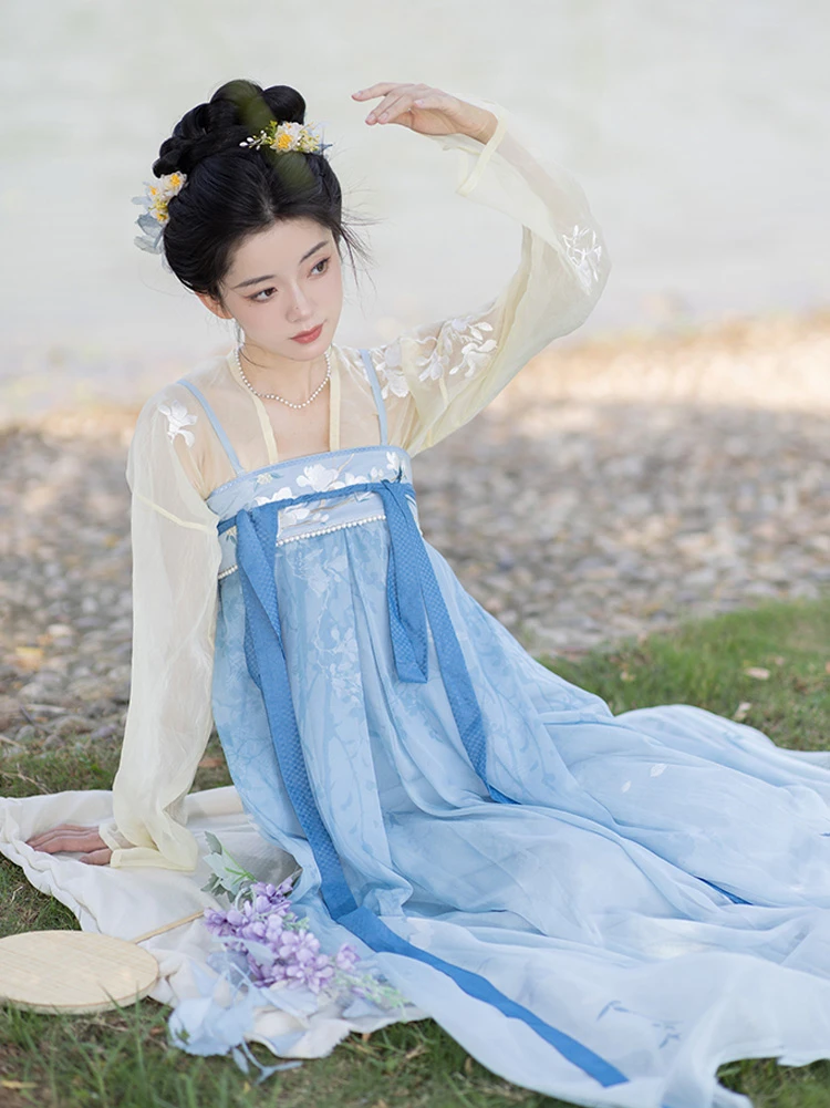 Dropship Girls Chinese Hanfu; Champagne Tang Suit; Thickened