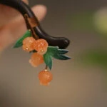 Hanfu Wooden Hairpin Pomegranate Styling for Girl