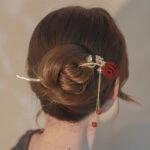Rose Hairpin Delicate Tassel Vintage Hanfu Hair Accessories