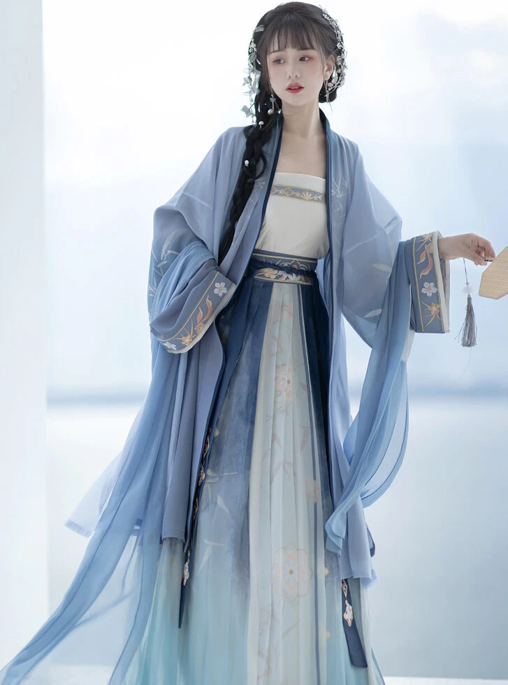 Song Dynasty Improved Qiyao Hanfu Daily Women Casual Suit