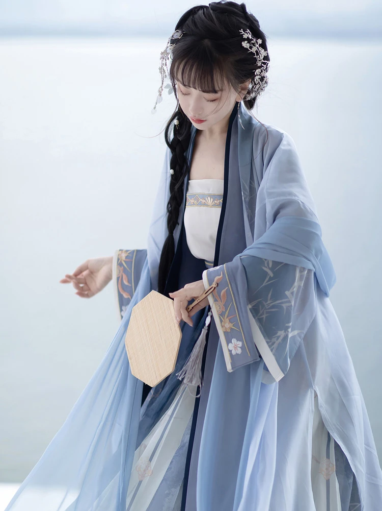 Song Dynasty Improved Qiyao Hanfu Daily Women Casual Suit