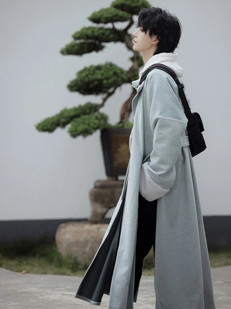 Winter Round Collar Robe Hanfu Thick Coat Fashion Outerwear