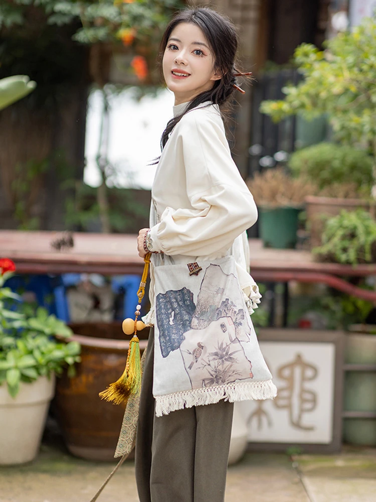 Fashion Hanfu Women Autumn Daily Song Pants Set