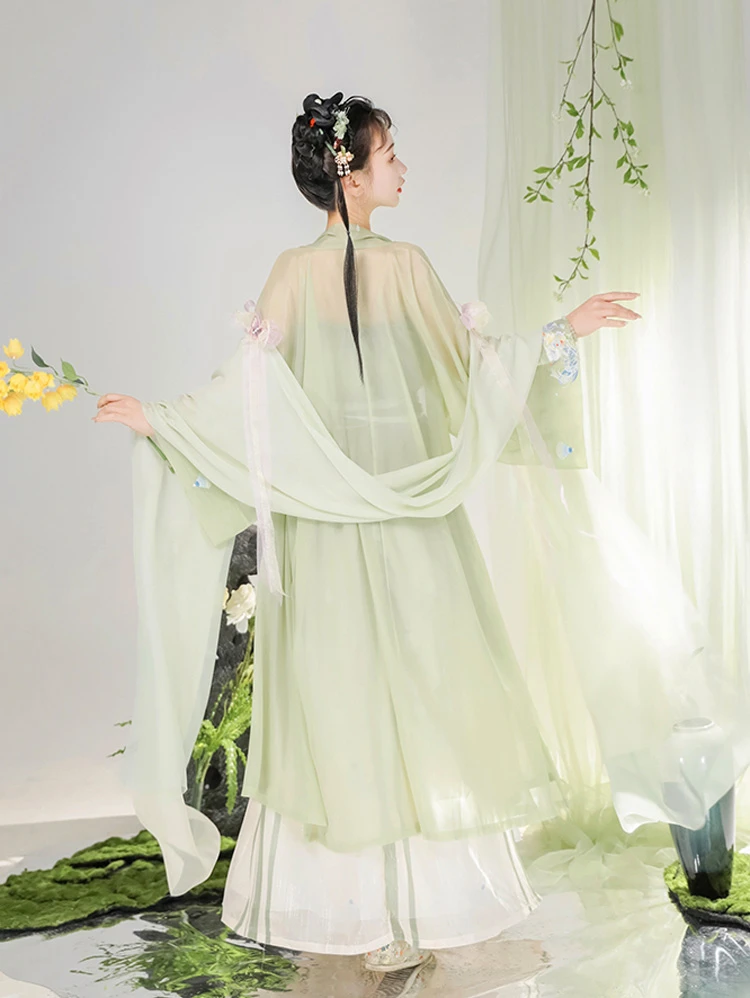 Song Women Hanfu Summer Fairy Long Shirt Dragon Element