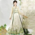 Summer Ming Dynasty Women Horse Face Dress Skirt Fresh Hanfu Series