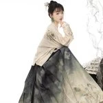 Stylish Chinese Fashion Women's Casual Hanfu Daily Mamian Skirt
