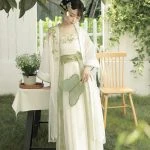 Summer Ladies Elegant Hanfu Daily Style Song Dynasty Dress