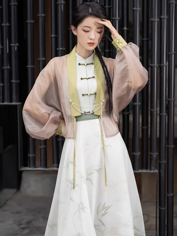 Women Fashion Dresses Summer Shirts Daily Hanfu Inspired Costume