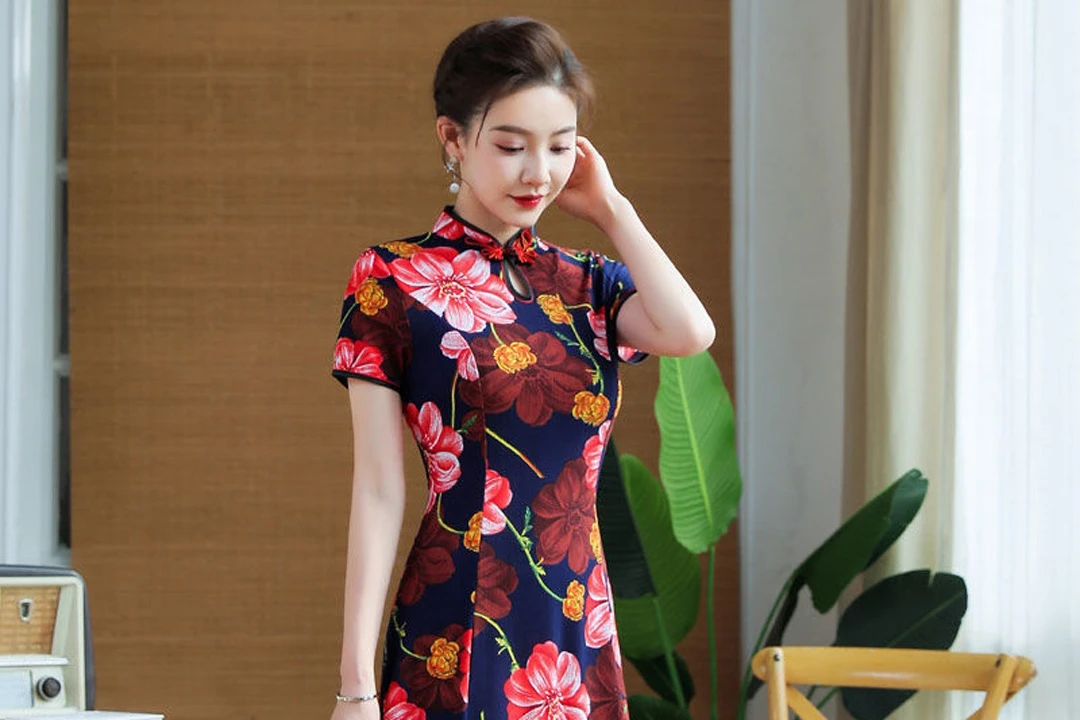 Floral Qipao, the Beauty of Chinese Flower