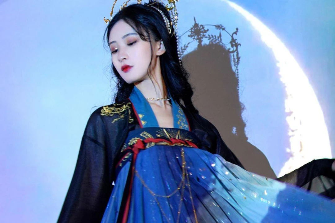 The Celestial Beauty of Sequin & Starry Hanfu Gowns