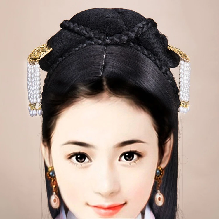 Hanfu Hairpin Pearl Hair Comb Decoration Song Dynasty Tassel Buyao