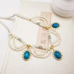 Chinese Style Necklace Ladies Multi-Layer Ying Luo Hanfu Costume Accessories