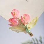 Hanfu Hair Clips Ladies Tulip Side Clips Elegant Accessories