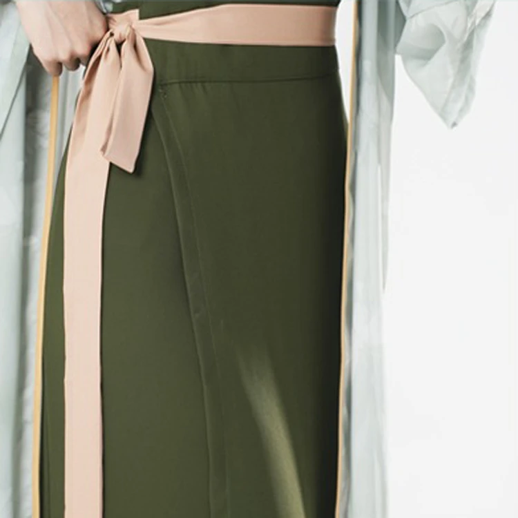 Song Ladies Hanfu Summer Thin Green Fashionable Clothing 