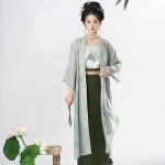 Song Ladies Hanfu Summer Thin Green Fashionable Clothing