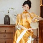 Women's Fashion Cheongsam Long Modified Dresses for Summer Day