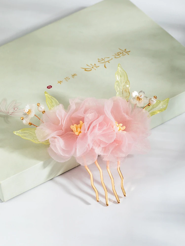 Women's Ancient Style Accessories Hanfu Chiffon Hairpin