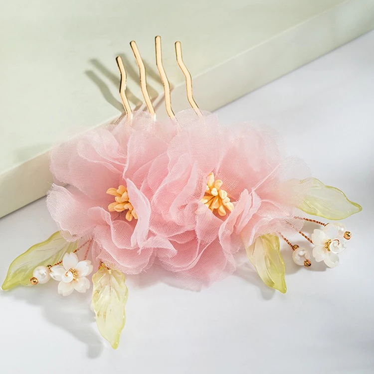 Women's Ancient Style Accessories Hanfu Chiffon Hairpin