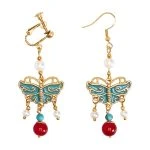 Butterfly Earrings Hanfu Accessories Women Vintage Cheongsam Collocation