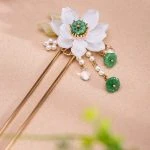 Hanfu Hairpin Lotus Tassel Headdress Cheongsam Fashion Accessories