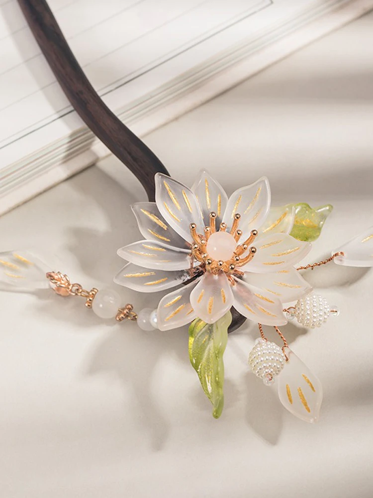 Hanfu Pear Blossom Hairpin Women's Daily Simple Headwear