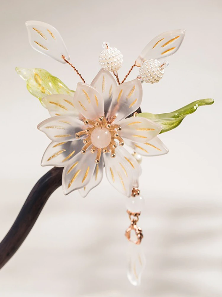 Hanfu Pear Blossom Hairpin Women's Daily Simple Headwear