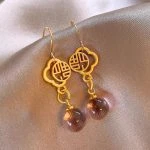 New Chinoiserie Earrings Hanfu New Cheongsam Unique Accessories