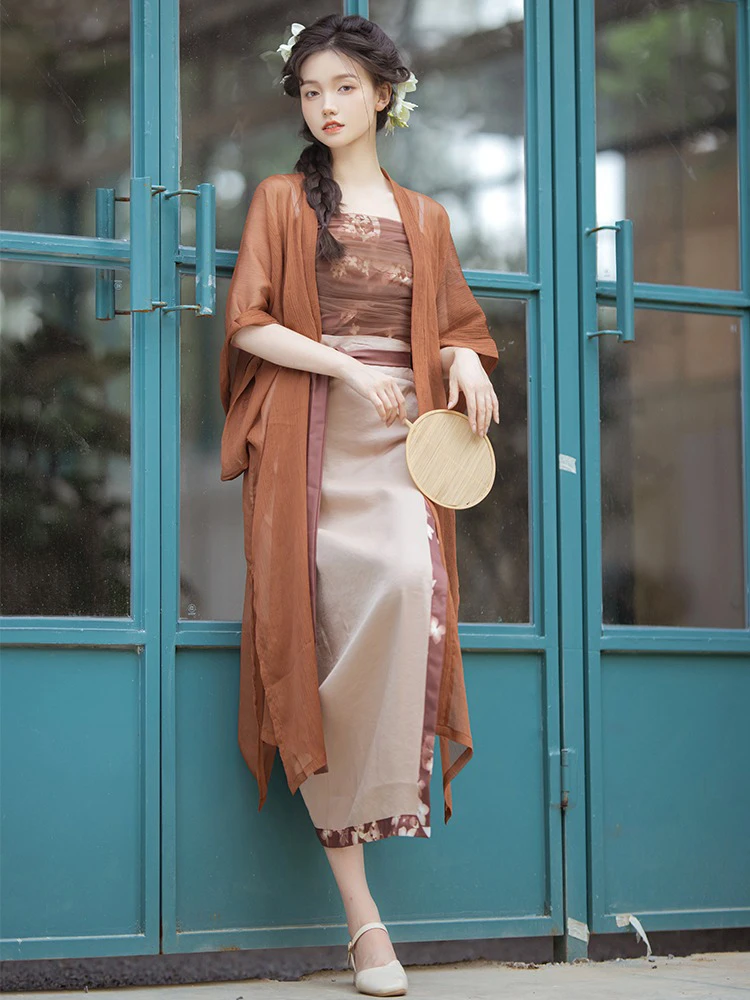 Song Dynasty Ladies Fashion Hanfu Summer Dress Refreshing Daily Skirt