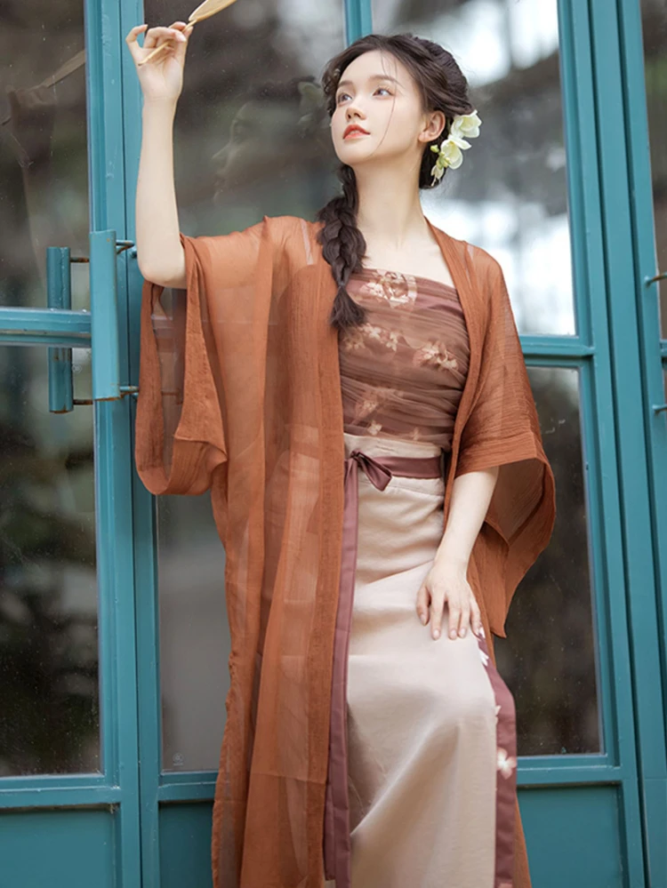 Song Dynasty Ladies Fashion Hanfu Summer Dress Refreshing Daily Skirt