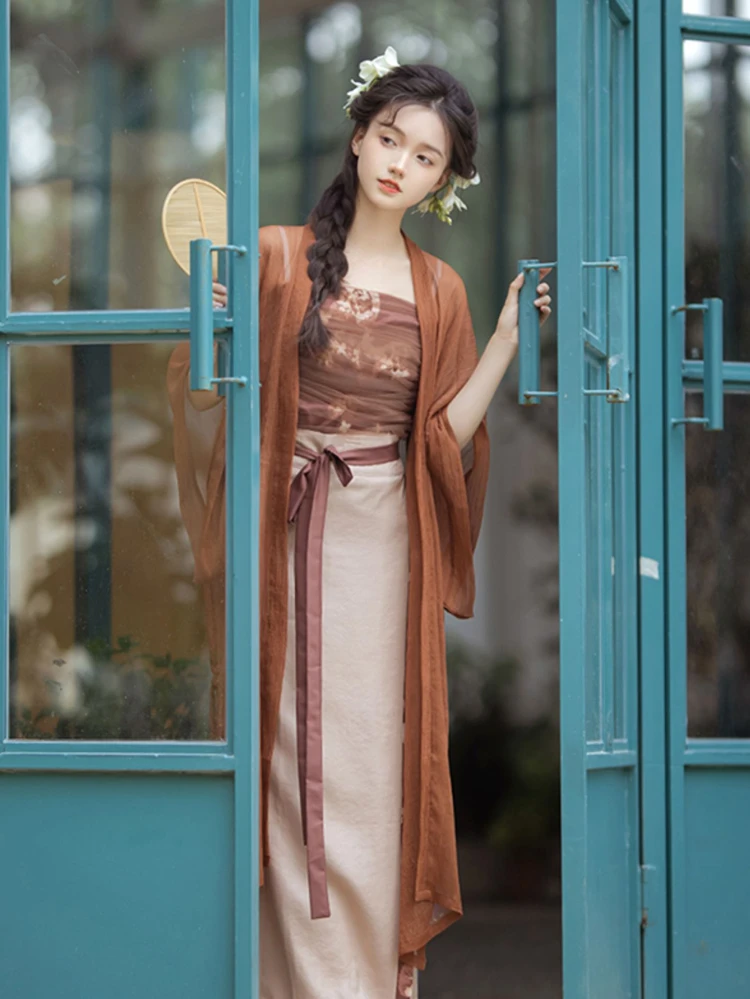 Song Dynasty Ladies Fashion Hanfu Summer Dress Refreshing Daily Skirt