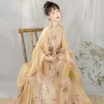 Song Ladies Hanfu Beige Summer Daily Casual Skirt