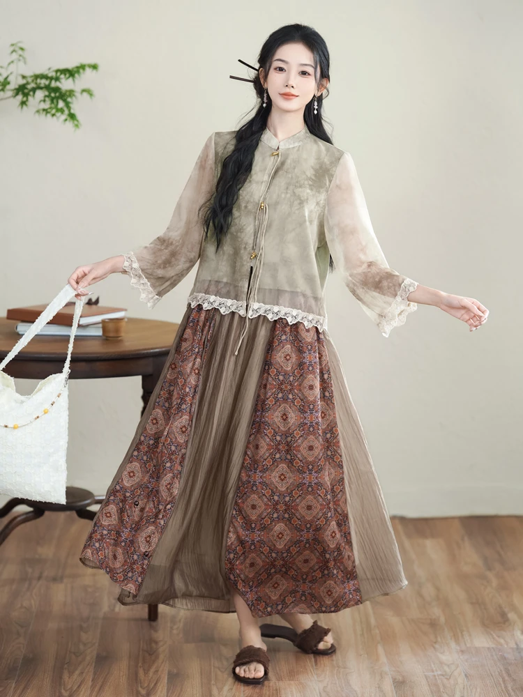 Vintage Women Suit Improved Hanfu Spring Fashion Clothing