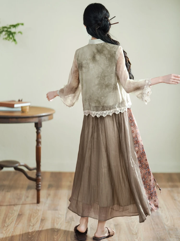 Vintage Women Suit Improved Hanfu Spring Fashion Clothing