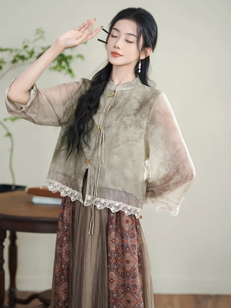 Vintage Women Suit Improved Hanfu Spring Fashion Clothing