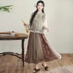 Vintage Women Suit Improved Hanfu Spring Fashion Clothing