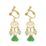 Women Earrings Green Eyelets Hanfu Accessories