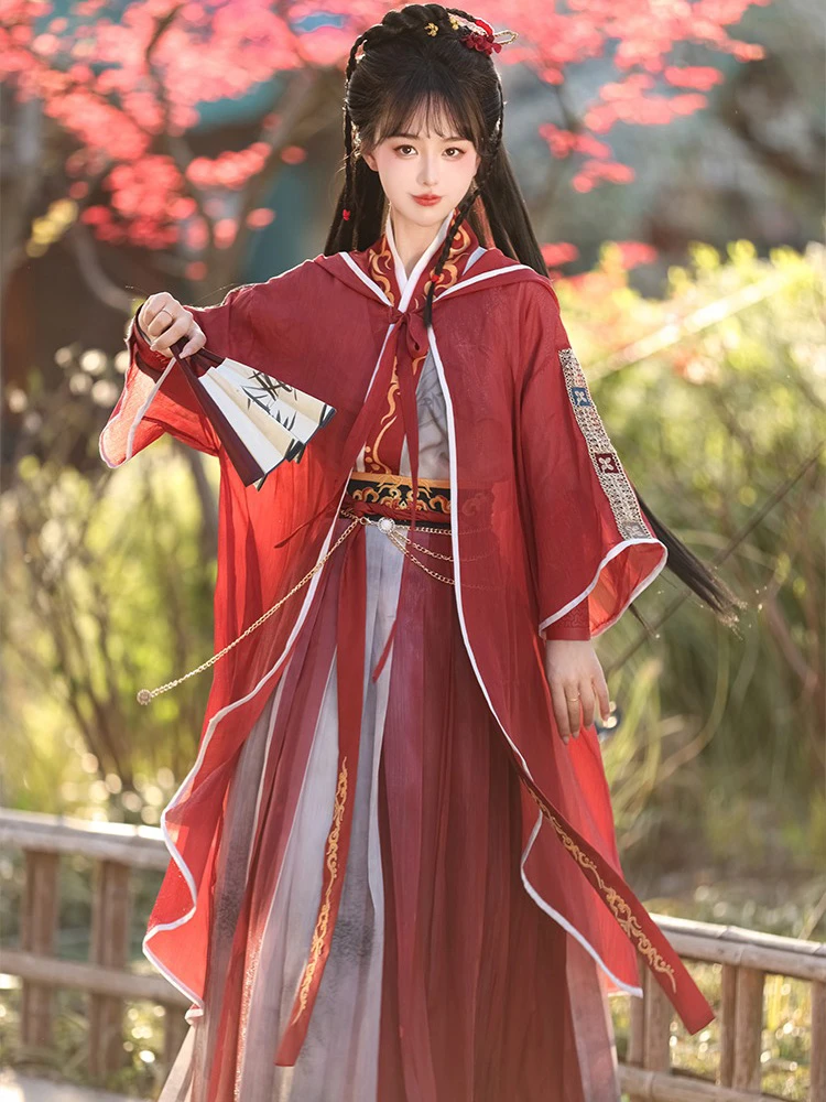 Wuxia Costume Qiyao Ruqun Han Element Classical Styling