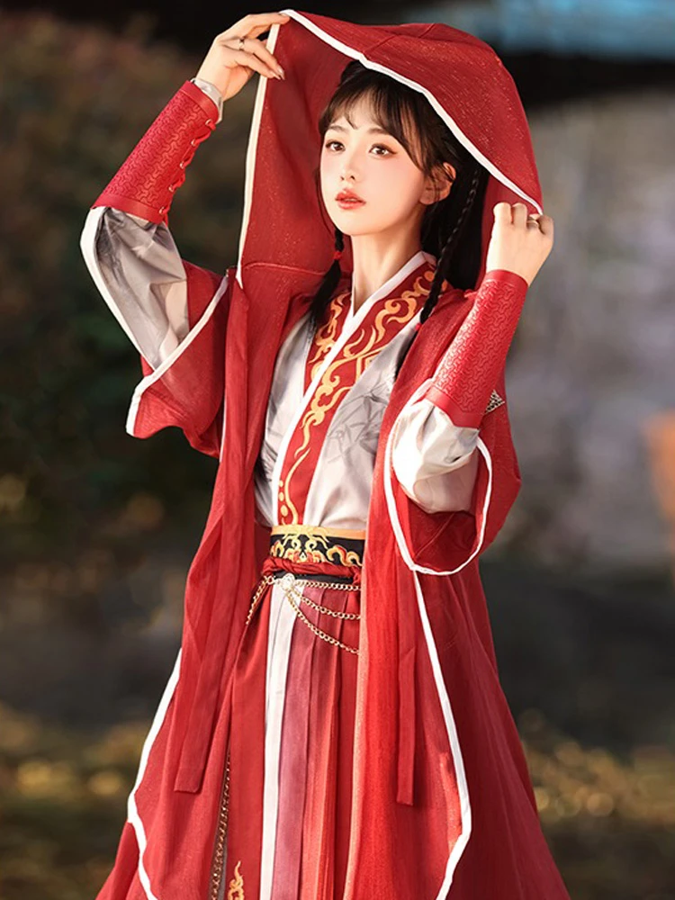 Wuxia Costume Qiyao Ruqun Han Element Classical Styling