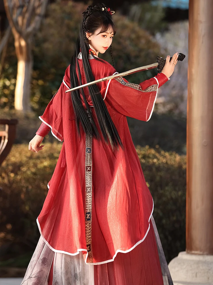 Wuxia Costume Qiyao Ruqun Han Element Classical Styling