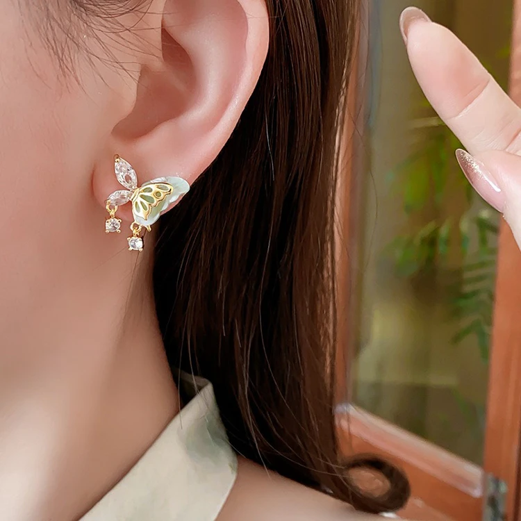 Butterfly Earrings Hanfu Fashion Niche Jewelry