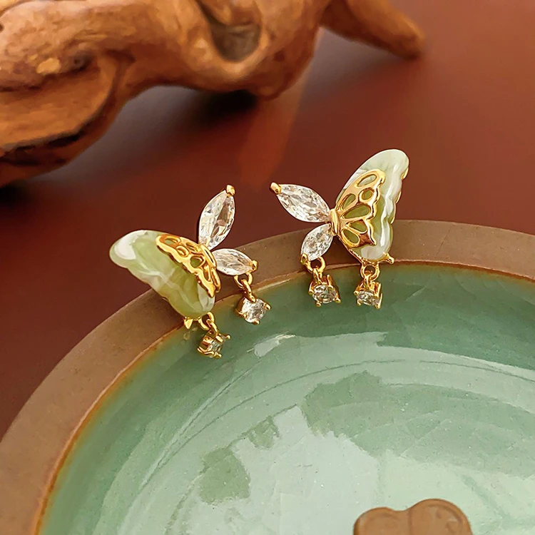 Butterfly Earrings Hanfu Fashion Niche Jewelry