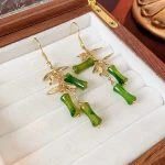 Fashion Earrings Bamboo Leaf New Trend Ear Hooks Classical Earrings