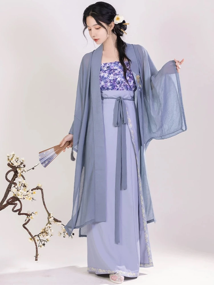 Fashion Song Dynasty Ladies Hanfu Daily Summer Cute Skirt