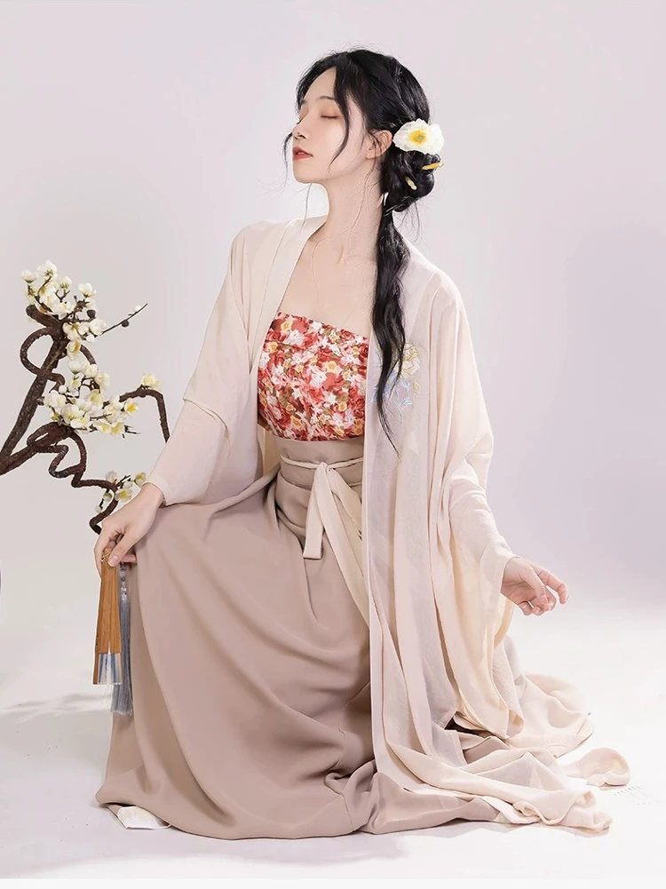 Fashion Song Dynasty Ladies Hanfu Daily Summer Cute Skirt