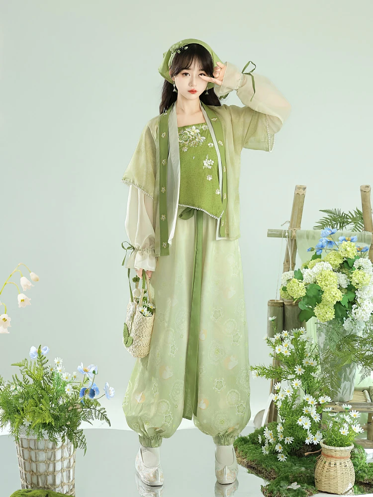 Fashion Women's Hanfu Songku Daily Han Elements Song Dynasty Pants