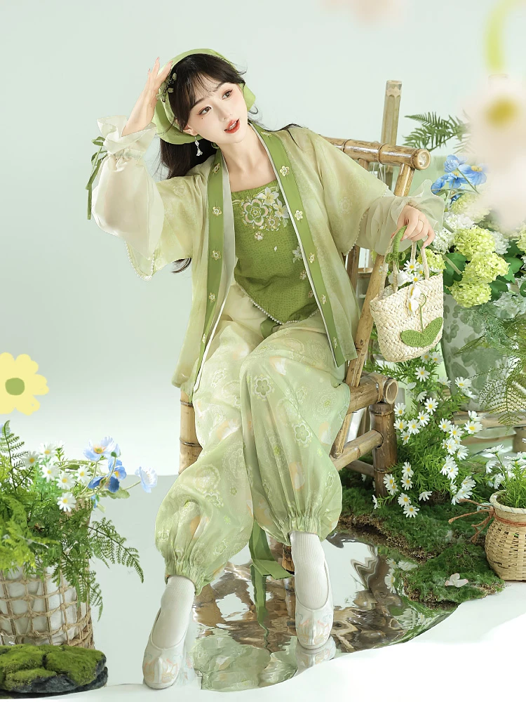 Fashion Women's Hanfu Songku Daily Han Elements Song Dynasty Pants