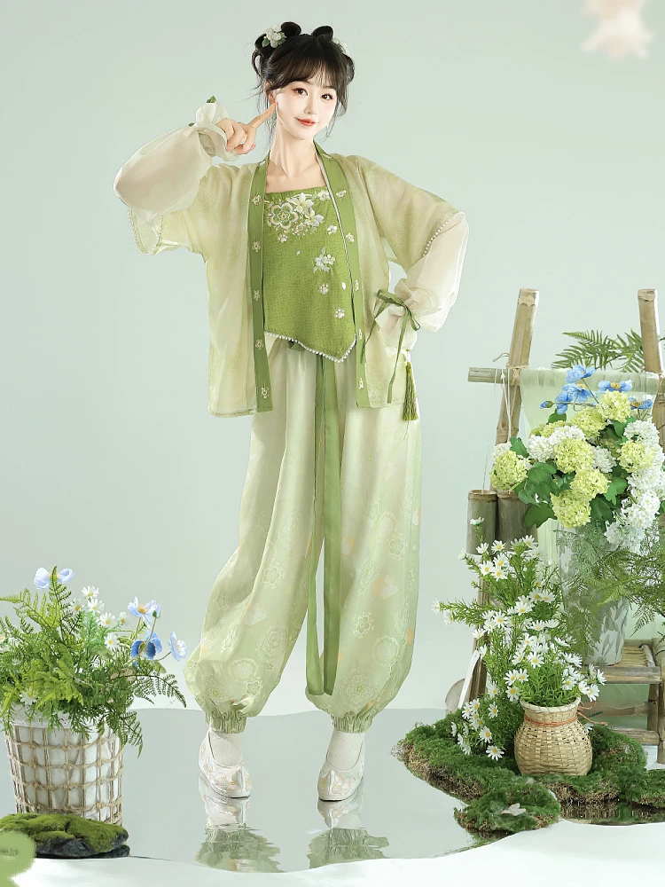 Fashion Women's Hanfu Songku Daily Han Elements Song Dynasty Pants