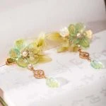 Green Hair Clip Classical Bell Orchid Fresh Ladies Headwear